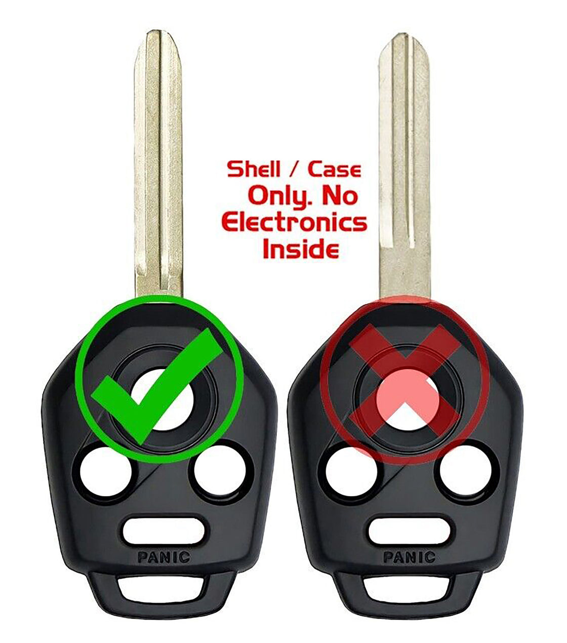 1x New Replacement Key Fob Remote SHELL / CASE Compatible with & Fit For Subaru Vehicles - MPN CWTWB1U811-08 (NO electronics or Chip inside)
