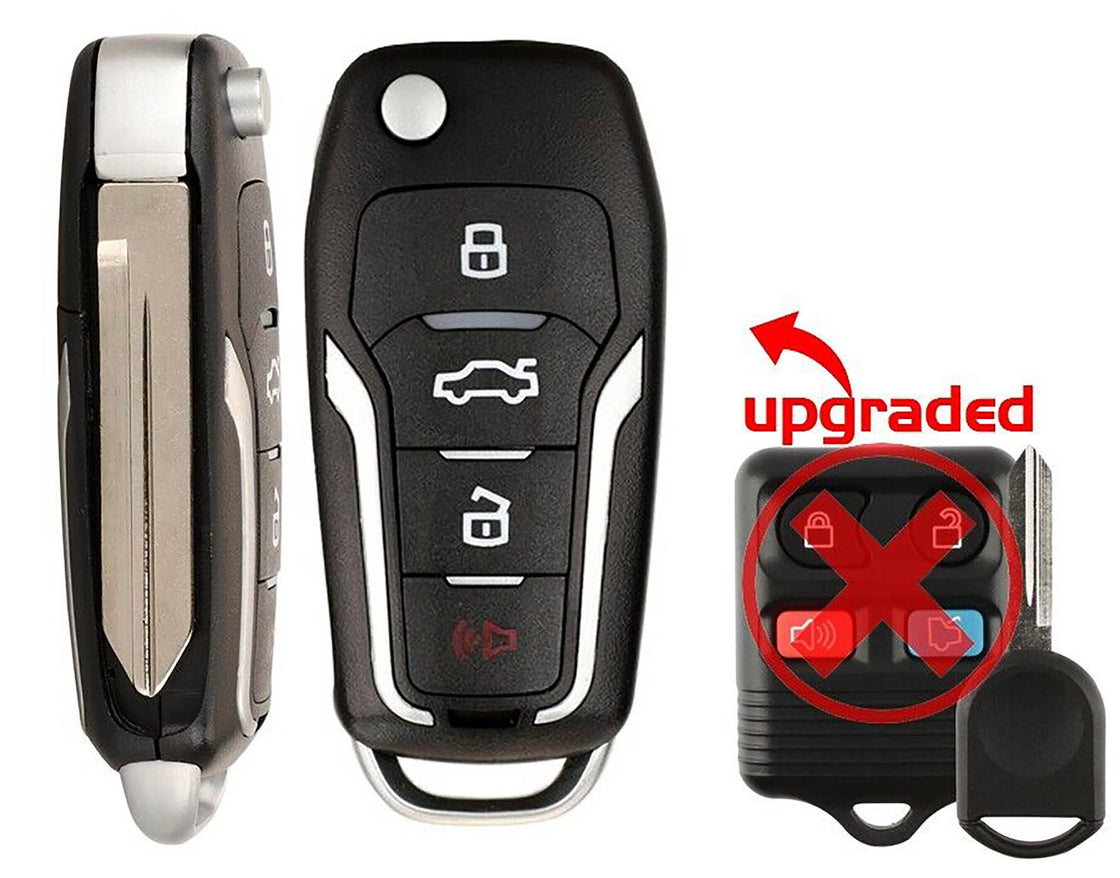1x New Replacement Remote Key Fob Compatible with & Fit For Ford Lincoln Mercury Mazda Vehicles - MPN CWTWB1U345-08