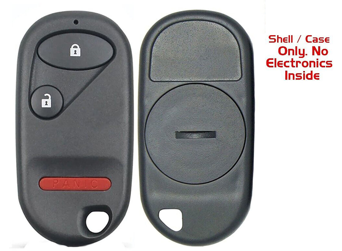 1x New Replacement Remote Key Fob SHELL / CASE Compatible with & Fit For Honda Vehicles - MPN A269ZUA106-04 (NO electronics or Chip inside)