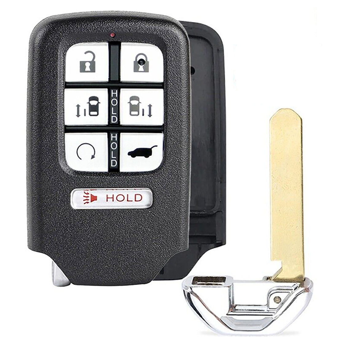 1x New Replacement Proximity Key Fob SHELL / CASE Compatible with & Fit For Honda Vehicles - MPN KR5V2X-SHELL-02 (NO electronics or Chip inside)