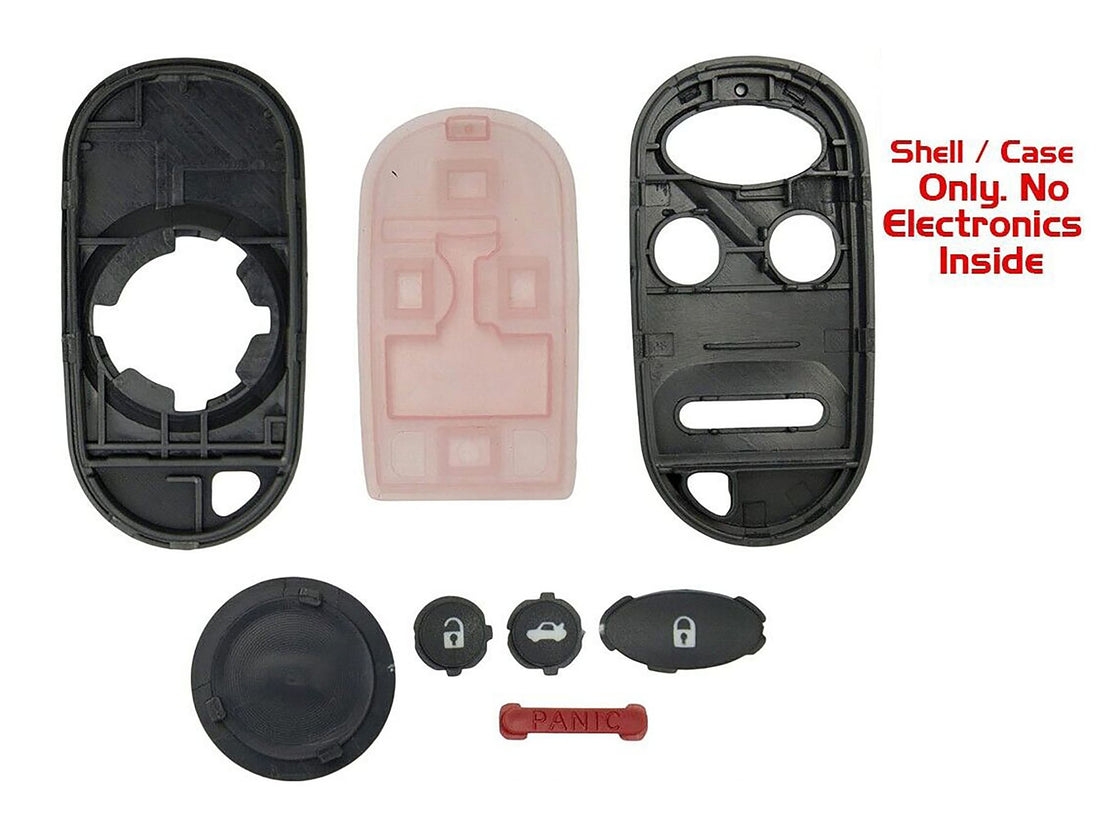 1x New Replacement Key Fob Remote SHELL / CASE Compatible with & Fit For Honda Acura Vehicles - MPN A269ZUA108-04 (NO electronics or Chip inside)