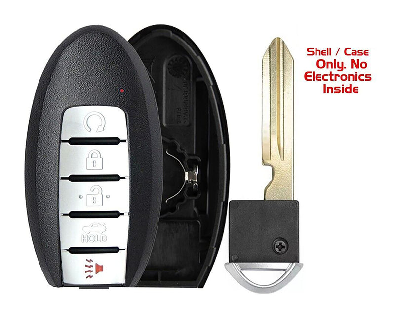 1x New Replacement Proximity Key Fob SHELL / CASE Compatible with & Fit For Nissan Vehicles - MPN KR5TXN4-N7-02 (NO electronics or Chip inside)