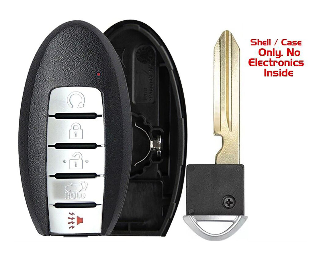 1x New Replacement Proximity Key Fob SHELL / CASE Compatible with & Fit For Nissan Vehicles - MPN KR5TXN4-N7-04 (NO electronics or Chip inside)
