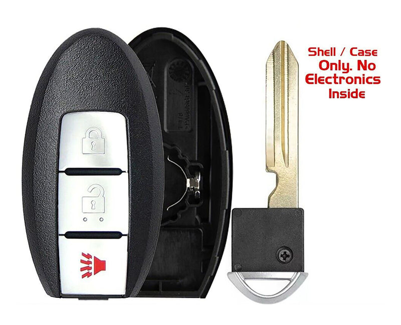 1x New Replacement Proximity Key Fob SHELL / CASE Compatible with & Fit For Nissan Vehicles - MPN KR5S180144014-106-02 (NO electronics or Chip inside)