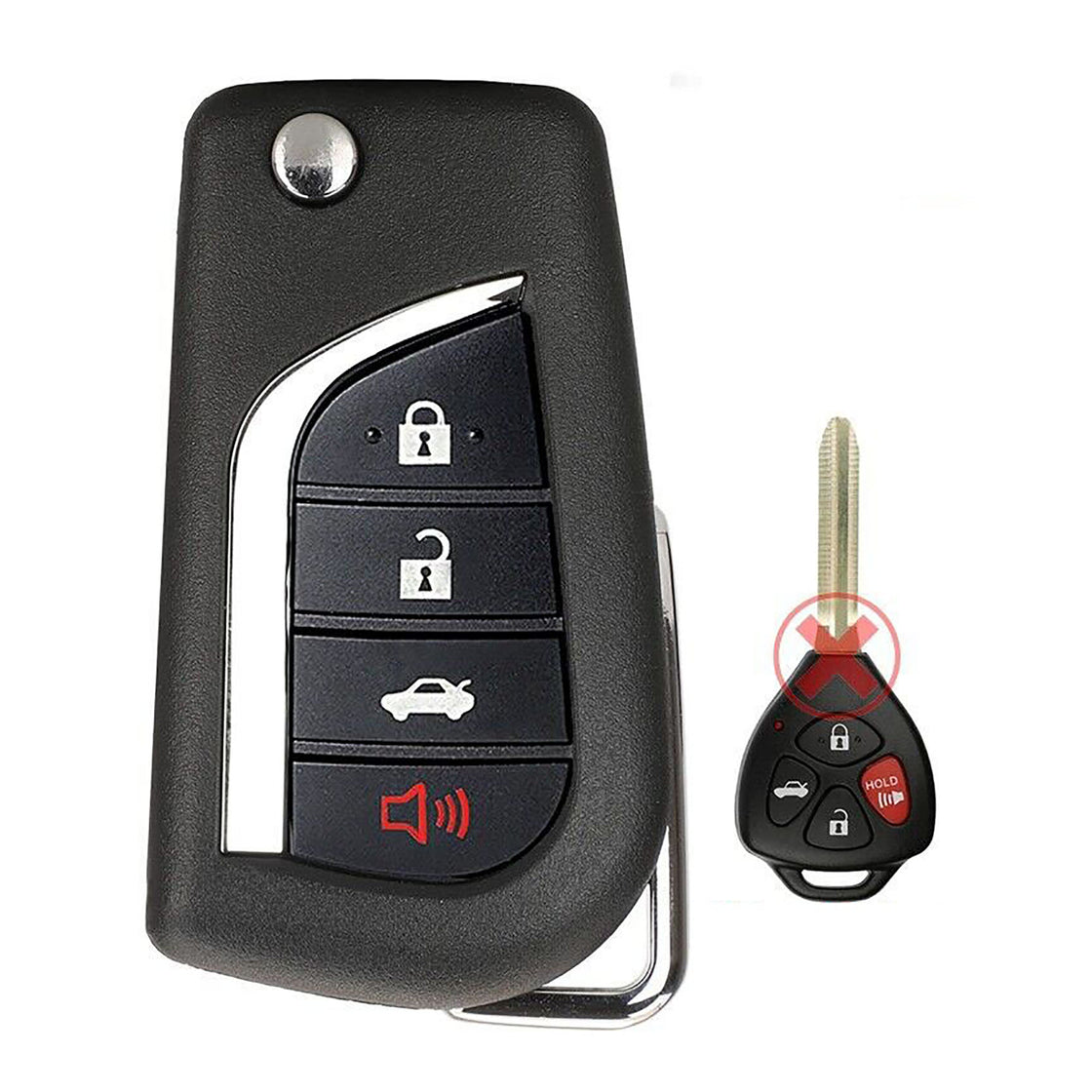 1x New Replacement Key Fob Compatible with & Fit For Toyota HYQ12BBY G Chip (Read Description) - MPN HYQ12BBY-M-04