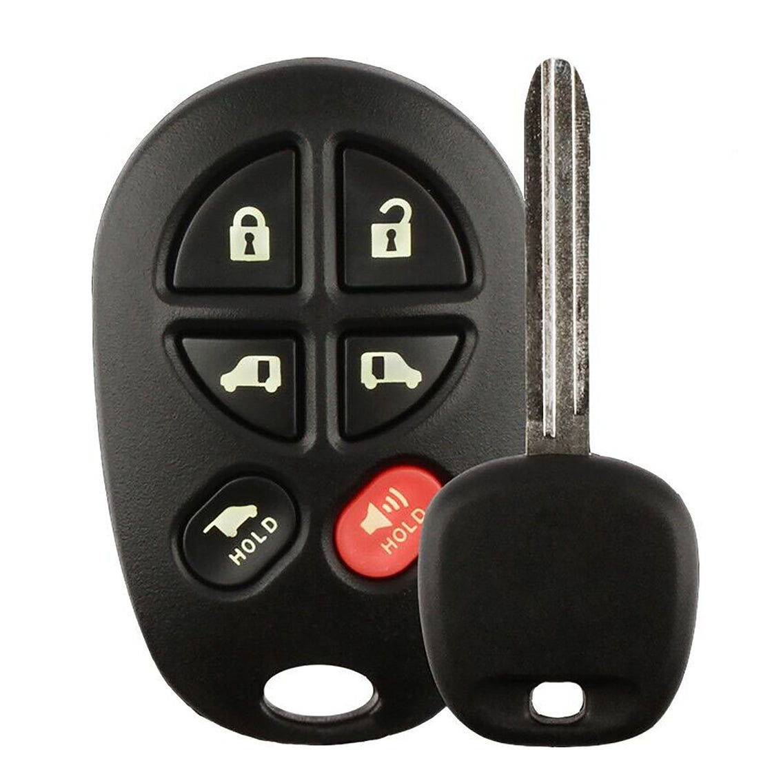 1x New Replacement Transponder Key Remote Compatible with & Fit For 2011-2014 Toyota Sienna - G chip - MPN TOY44G-PT-C-08