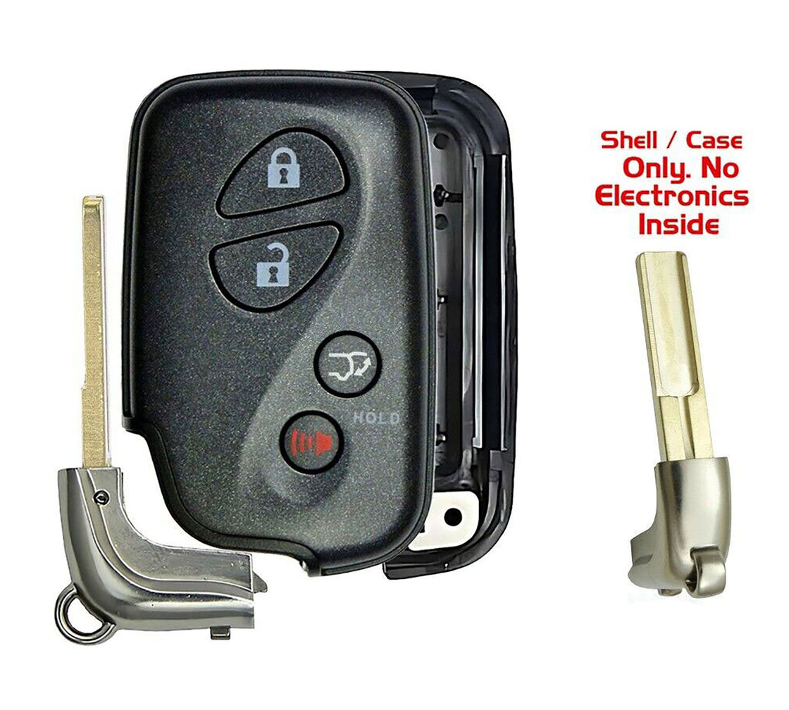 1x New Replacement Prox Key Fob Remote SHELL / CASE Compatible with & Fit For Lexus Vehicles - MPN HYQ14AEM-NS-02 (NO electronics or Chip inside)