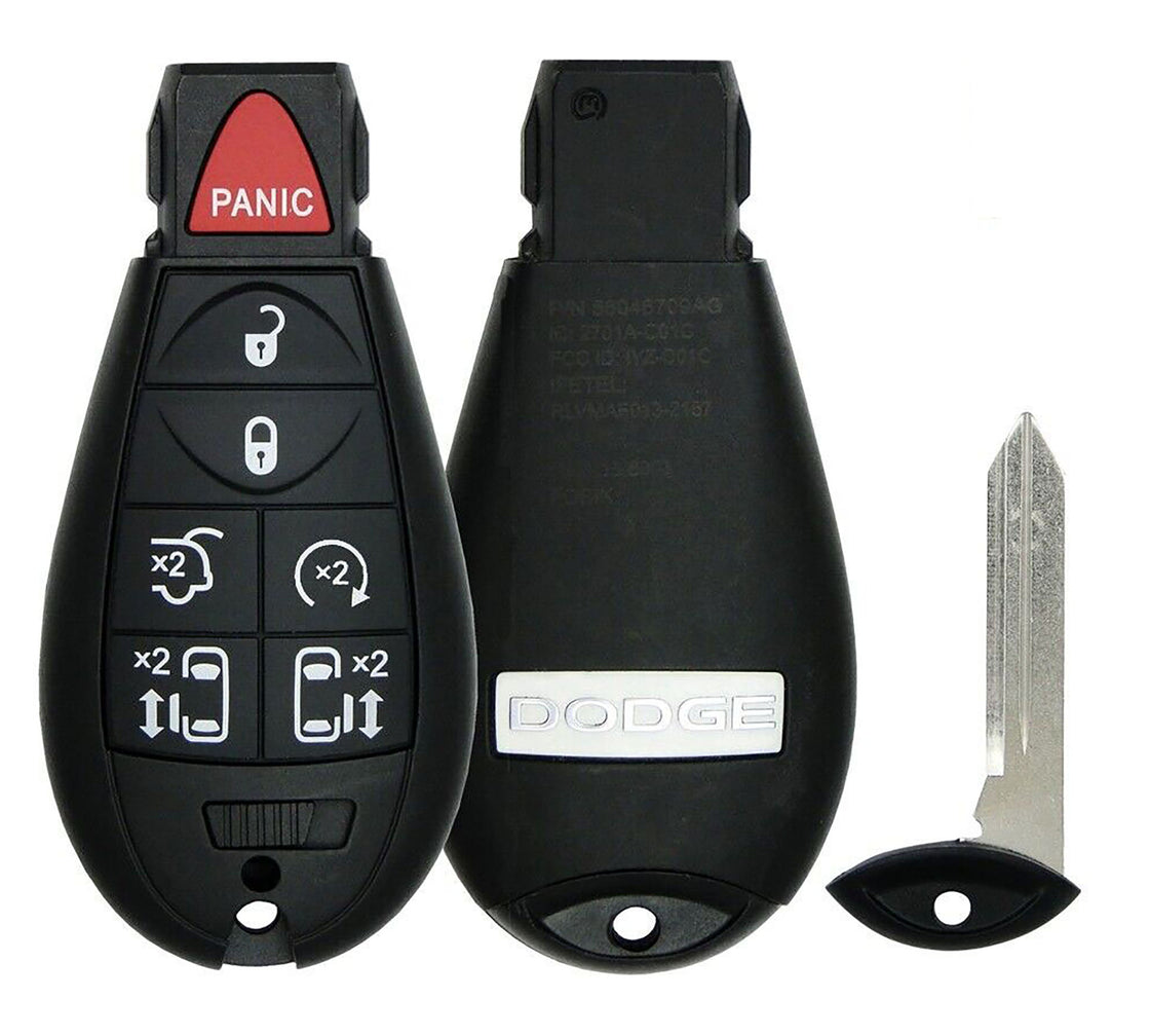 Lot of 1x Factory OEM Genuine Keyless Entry Remote Key Fob Compatible with & Fit For Dodge 2008 - 2020 - MPN IYZ-C01C-OEM-7-02