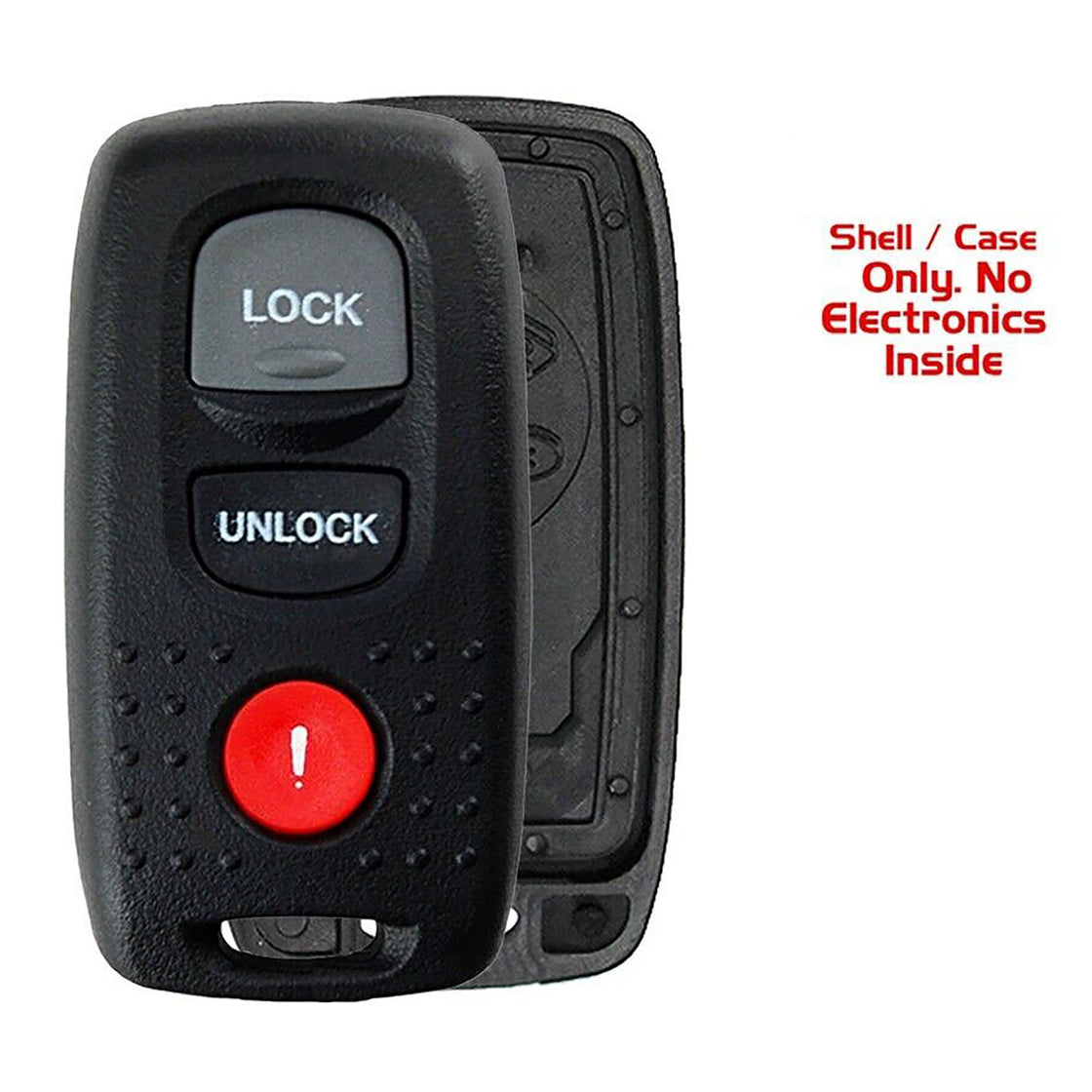 1x New Quality Replacement Key Fob Remote SHELL / CASE Compatible with & Fit For Mazda Vehicles - MPN KPU41846-04 (NO electronics or Chip inside)