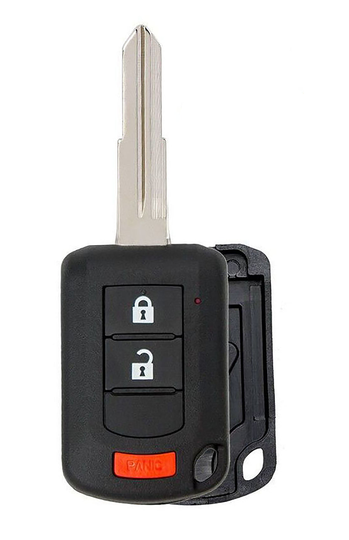 1x New Replacement Key Fob Remote SHELL / CASE Compatible with & Fit For Mitsubishi Vehicles - MPN OUCJ166N-04 (NO electronics or Chip inside)