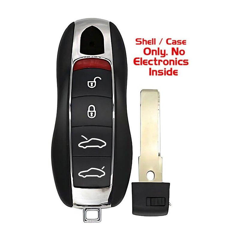 1x New Replacement Proxy Key Fob Remote SHELL / CASE Compatible with & Fit For Porsche Vehicles - MPN KR55WK50138-08 (NO electronics or Chip inside)