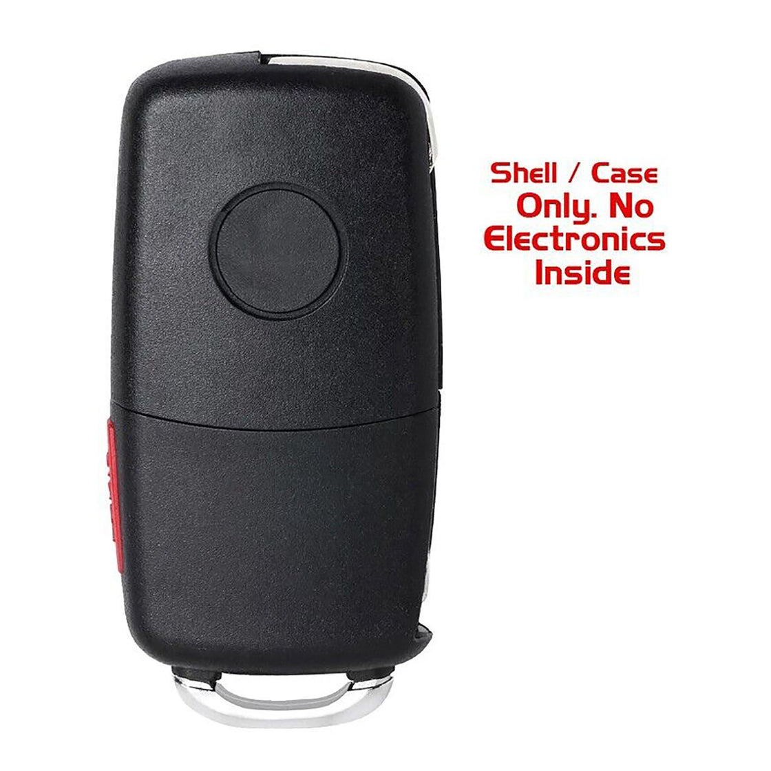 1x New Replacement Key Fob Remote SHELL / CASE Compatible with & Fit For Volkswagen VW Vehicle - MPN NBG010206T-04 (NO electronics or Chip inside)