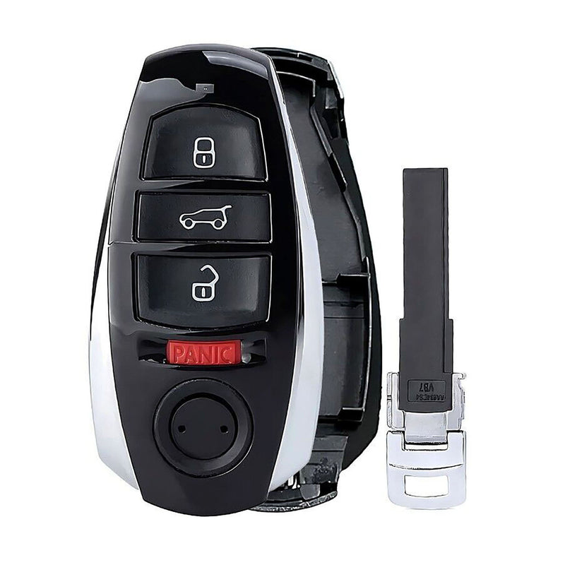 1x New Replacement Key Fob Remote SHELL / CASE Compatible with & Fit For Volkswagen Touareg - MPN IYZVWTOUA-04 (NO electronics or Chip inside)