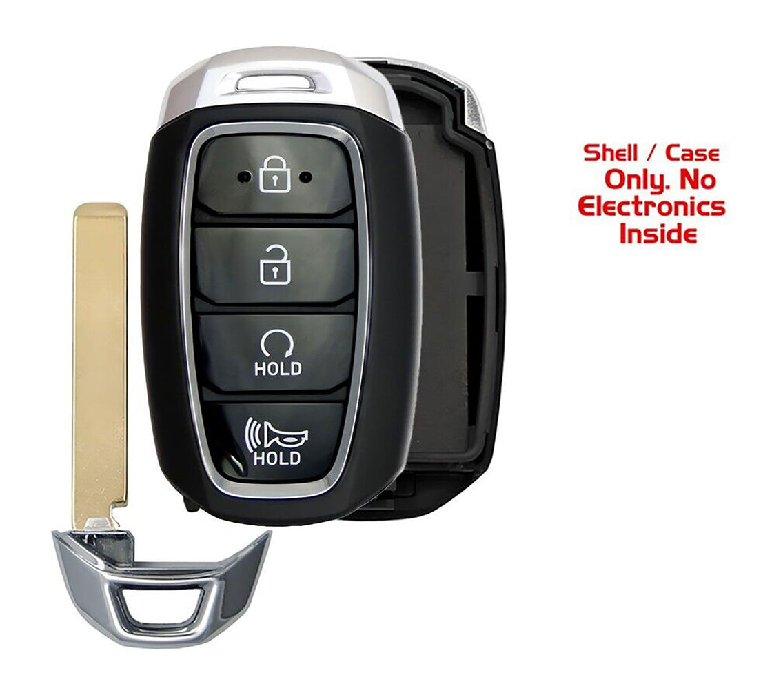 1x New Replacement Proximity Key Fob SHELL / CASE Compatible with & Fit For 2020-2021 Hyundai Palisade - MPN TQ8-FOB-4F18-12 (NO electronics or Chip inside)
