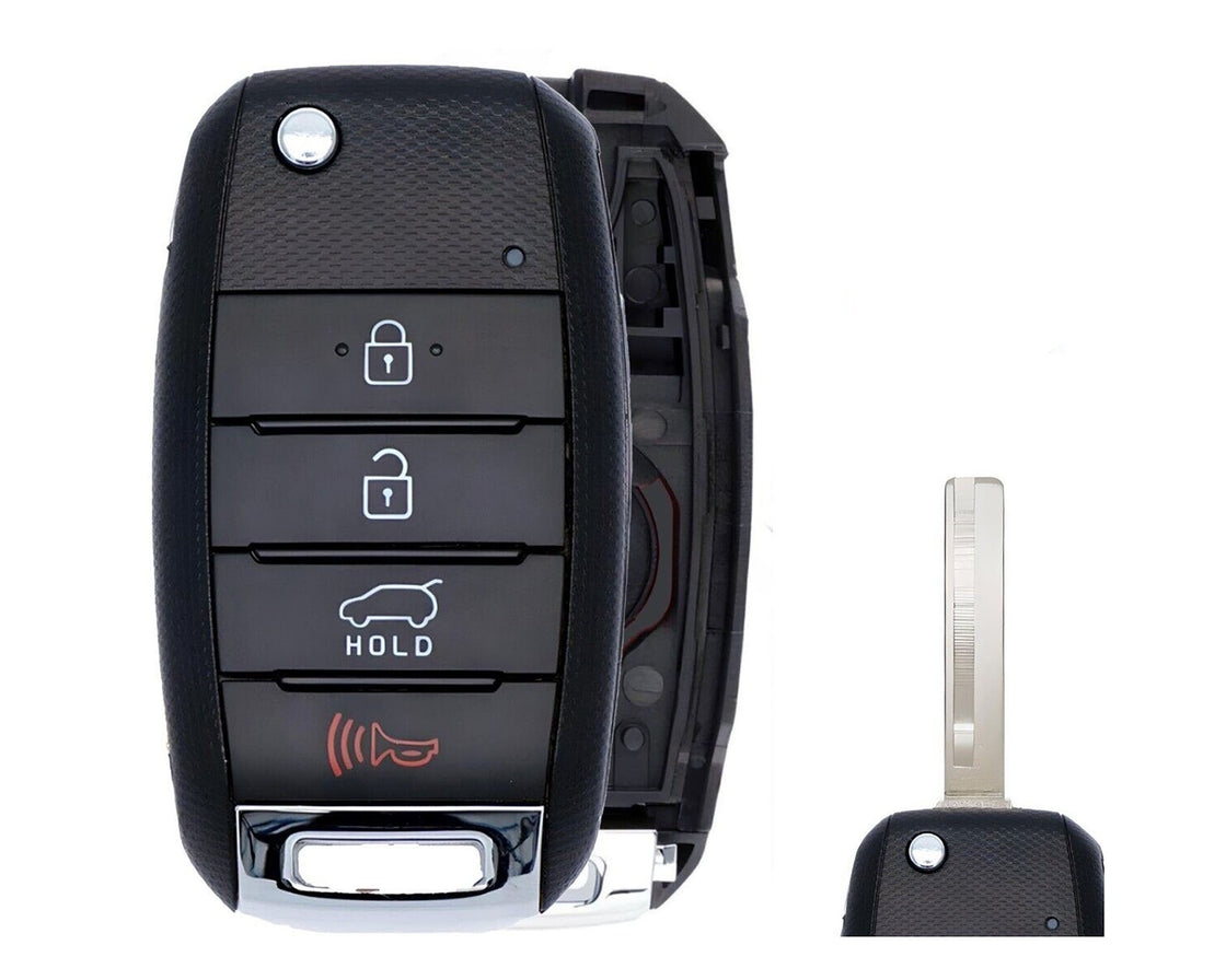 1x New Replacement Key Fob Remote SHELL / CASE Compatible with & Fit For 2016-2020 Kia Sorento - MPN OSLOKA-910T-04 (NO electronics or Chip inside)