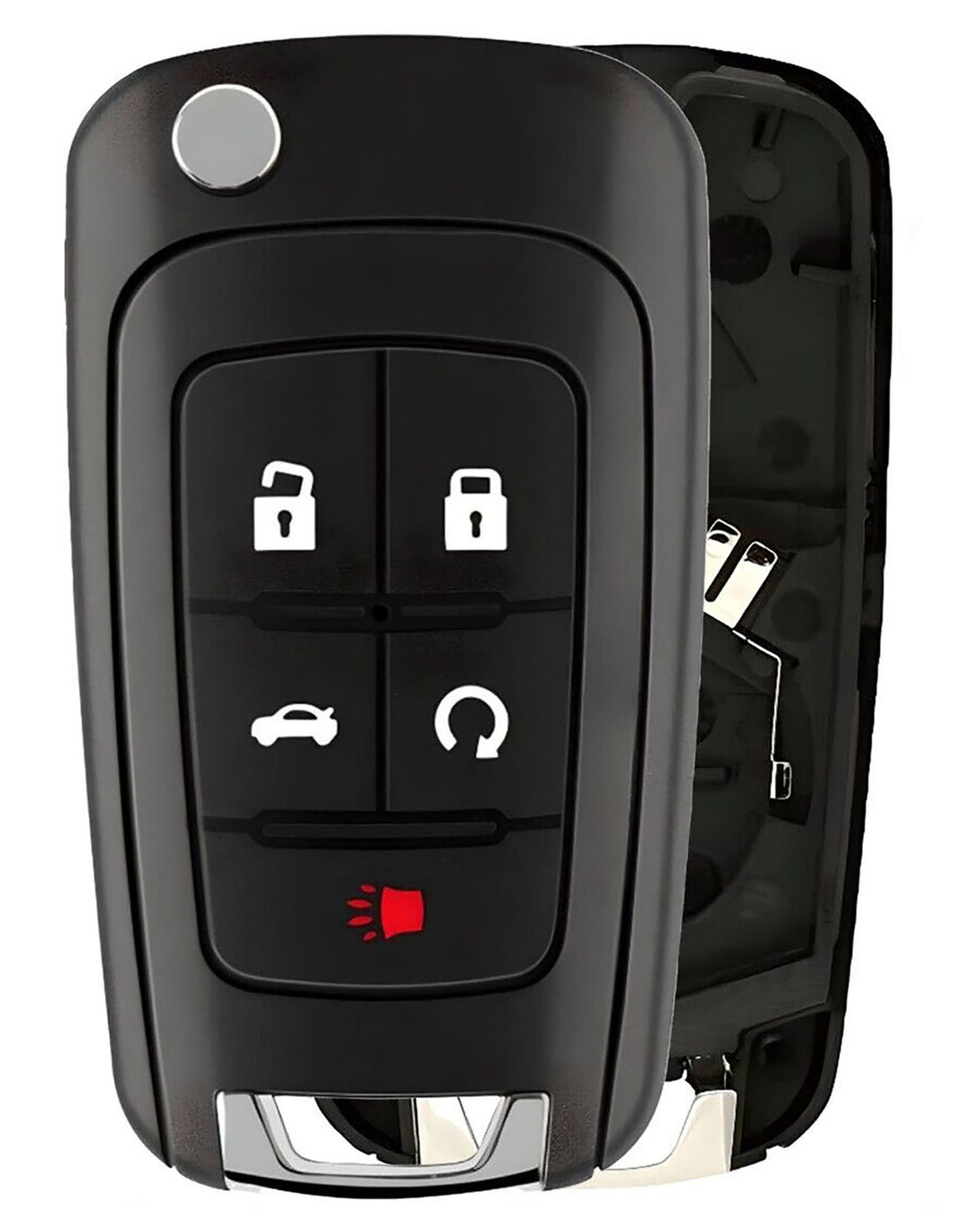 1x New Quality Replacement Key Fob Remote SHELL / CASE Compatible with & Fit For Buick & Chevrolet - MPN KR55WK50073-04 (NO electronics or Chip inside)