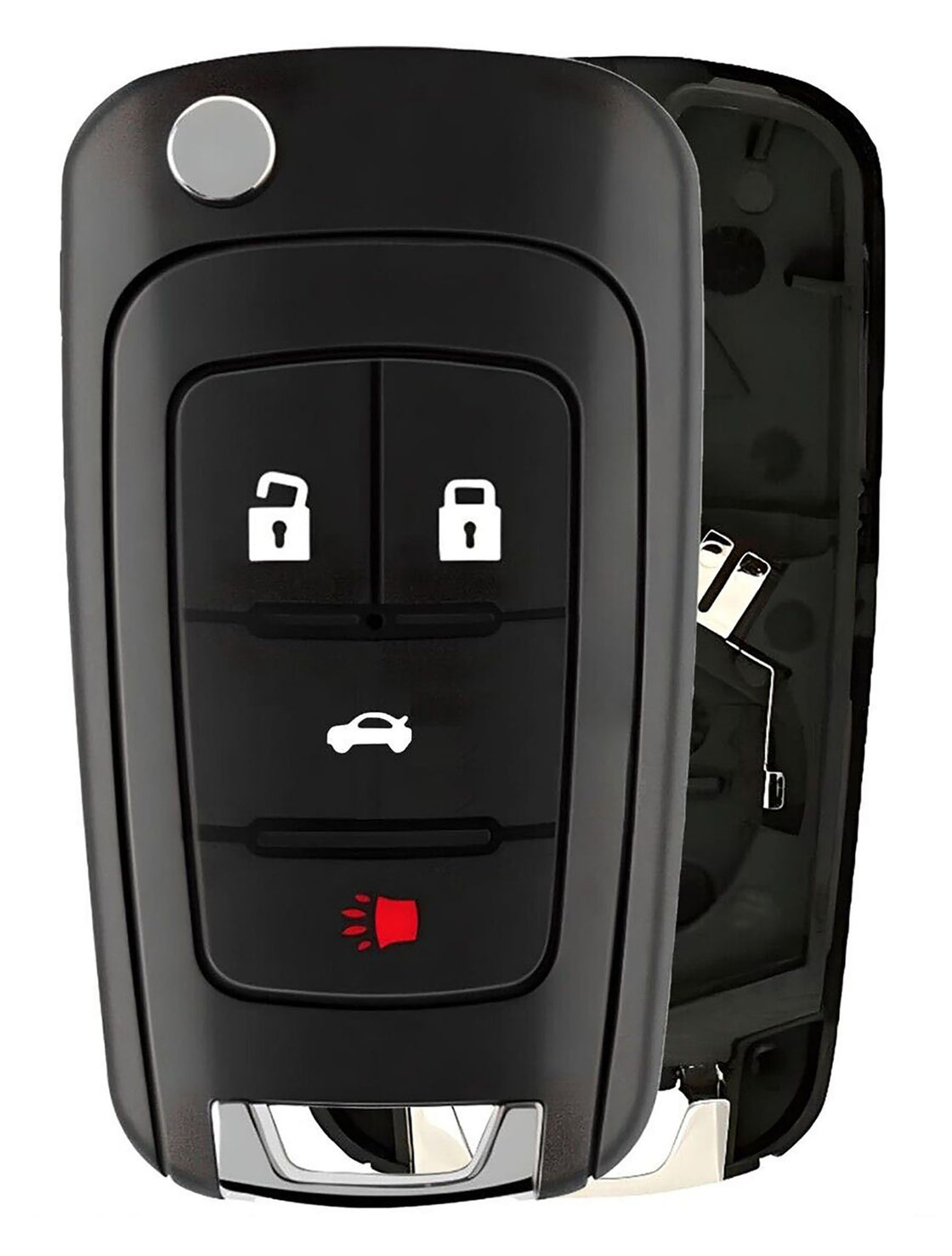 1x New Quality Replacement Key Fob Remote SHELL / CASE Compatible with & Fit For Buick & Chevrolet - MPN KR55WK50073-08 (NO electronics or Chip inside)