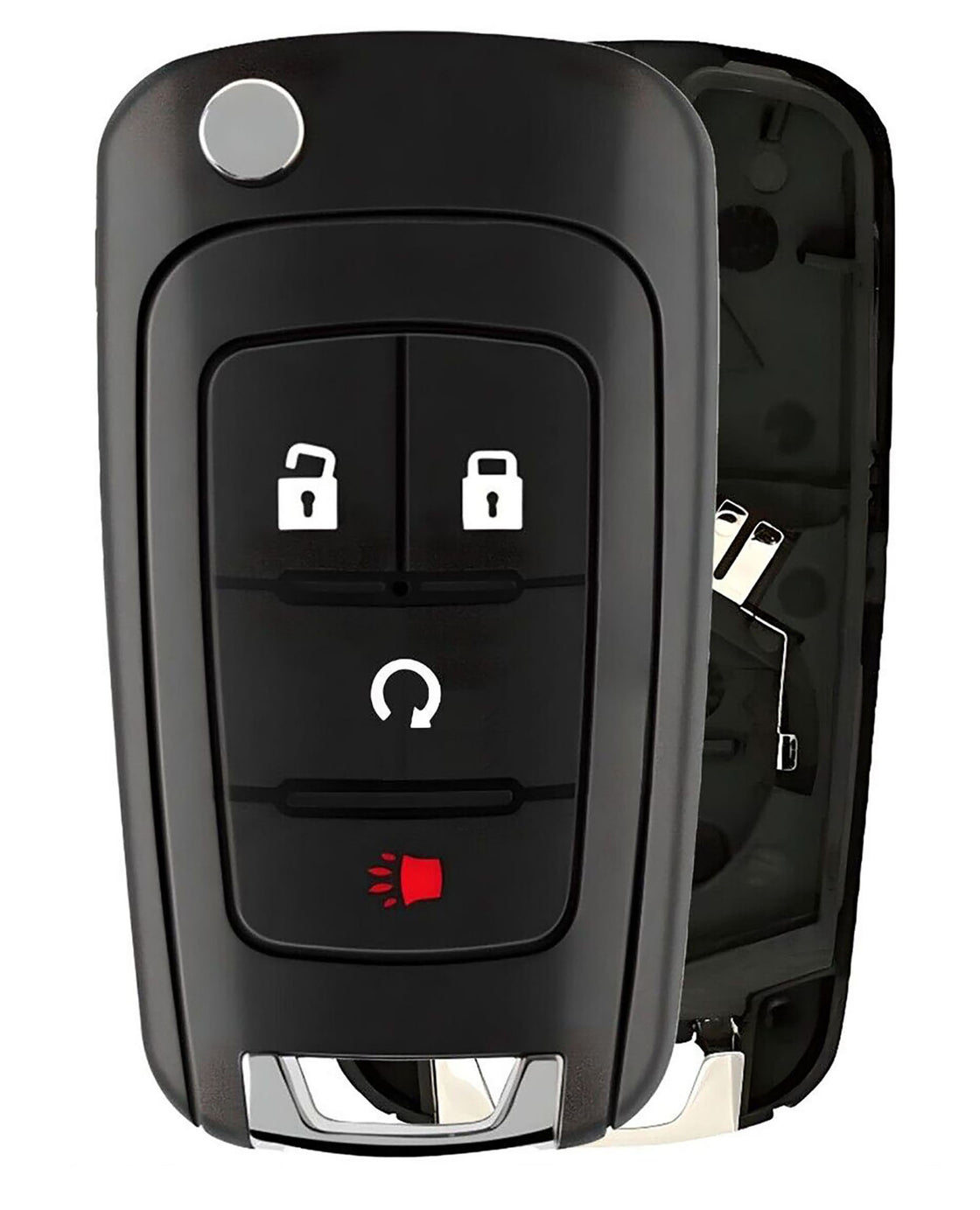 1x New Replacement Key Fob Remote SHELL / CASE Compatible with & Fit For Chevrolet & Buick - MPN KR55WK50073-12 (NO electronics or Chip inside)
