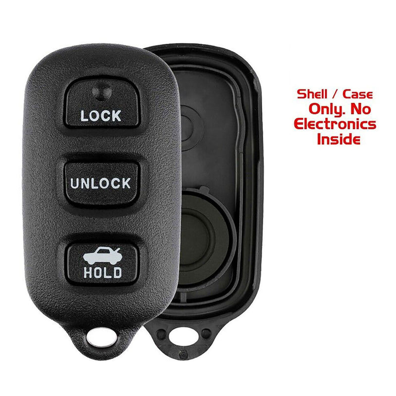 1x New Replacement Key Fob Remote SHELL / CASE Compatible with & Fit For Toyota - GQ43VT14T - MPN GQ43VT14T-08 (NO electronics or Chip inside)