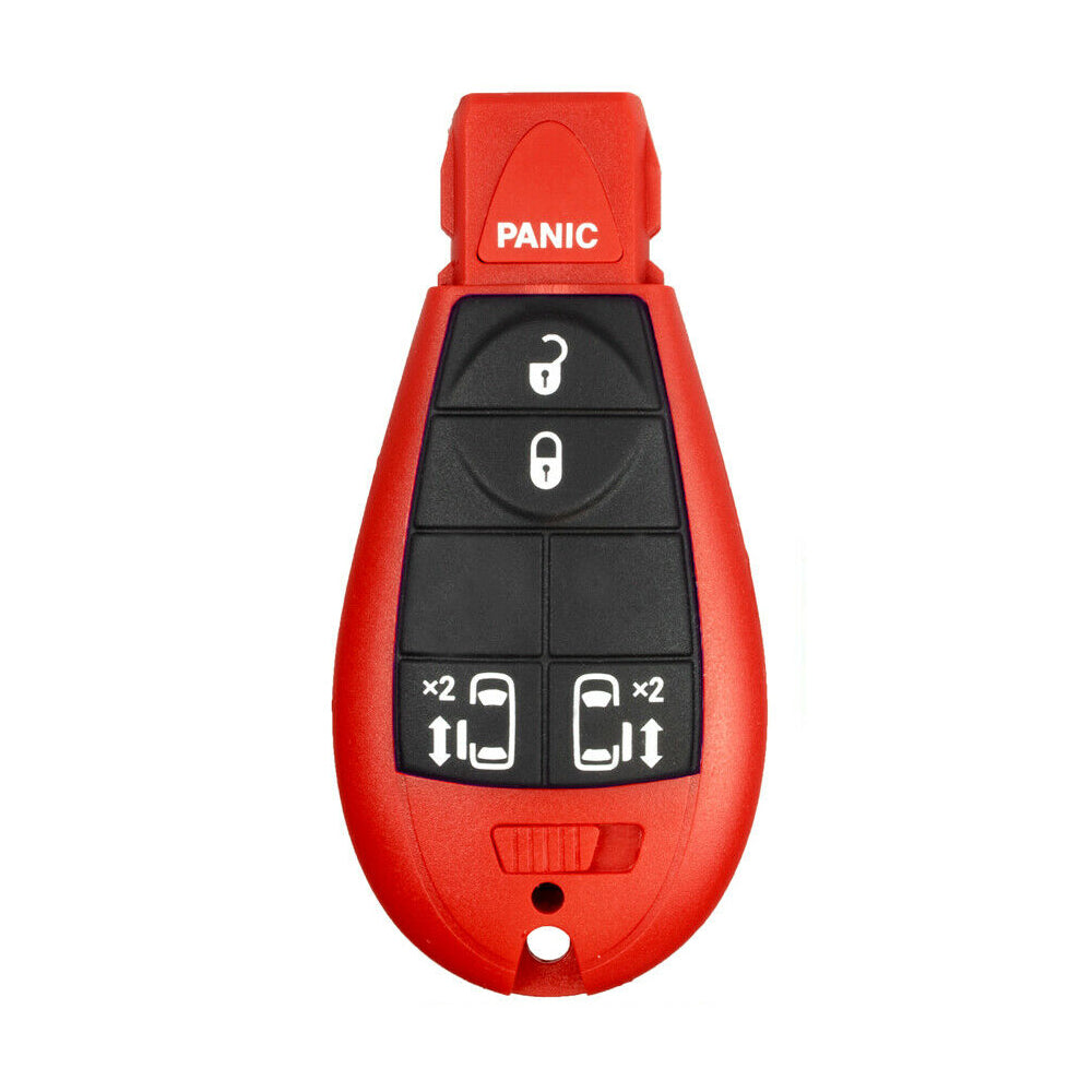1x New Replacement Keyless Entry Remote Key Fob For Chrysler Dodge Caravan - Red