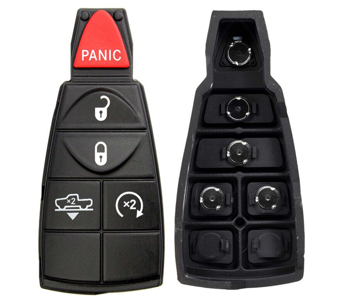 Lot of 1x New Replacement Keyless Key Fob Rubber Button Pad Compatible with & Fit For RAM 2013 - 2019