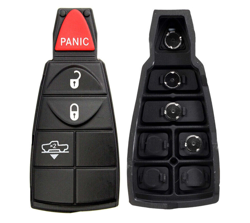 Lot of 1x New Replacement Keyless Key Fob Rubber Button Pad Compatible with & Fit For RAM 2013 - 2019