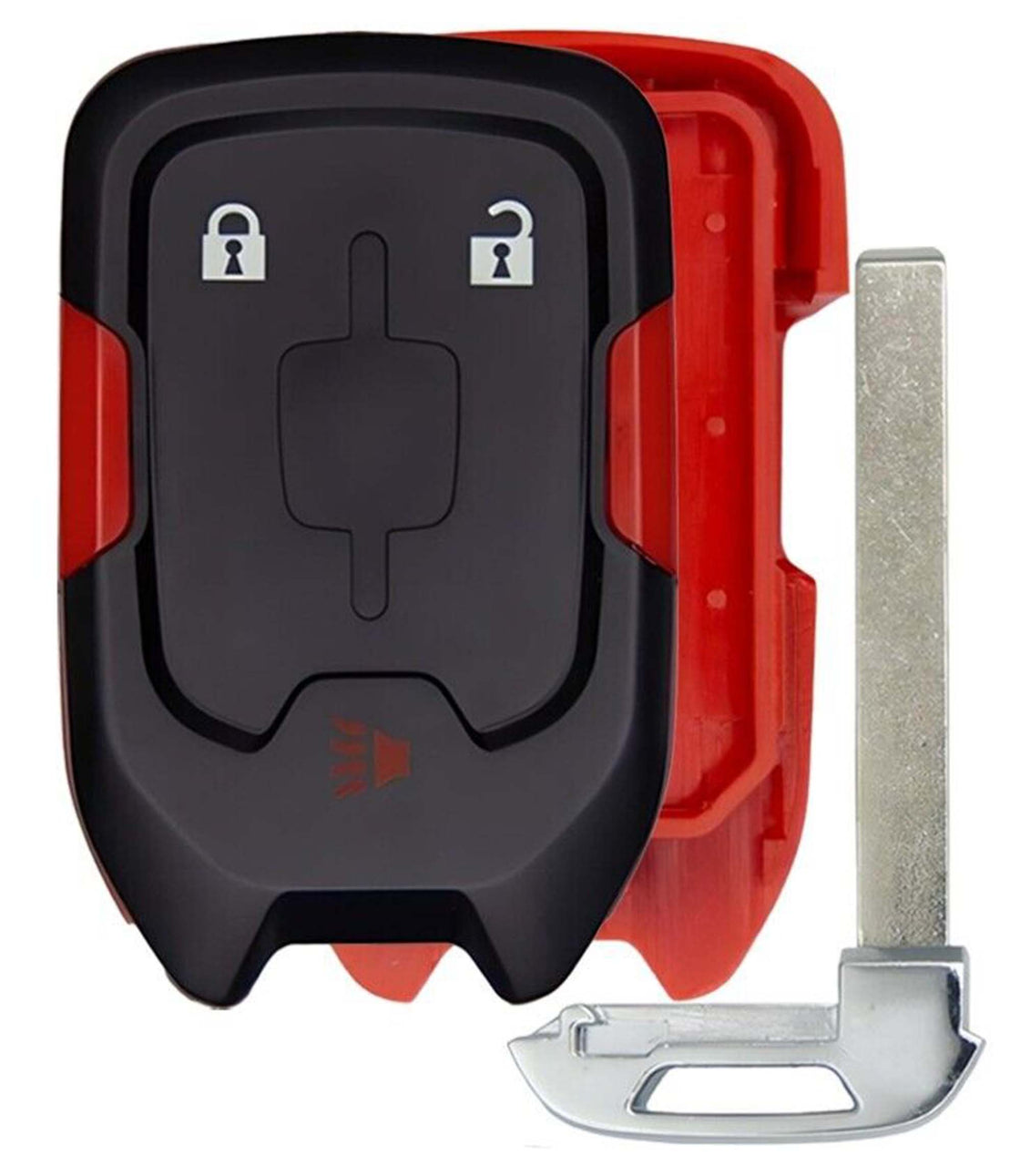 1x New Replacement Proximity Key Fob SHELL / CASE Compatible with & fit for Select GMC Terrain Acadia - HYQ1AA-S-RED-08 - (No Electronics or Chip Inside)