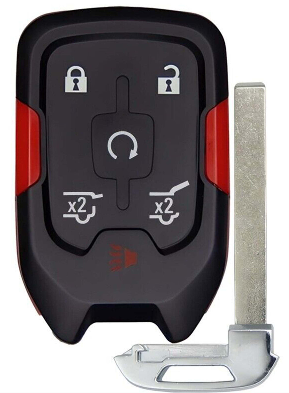 1x New Replacement Proximity Key Fob Compatible with & fit for Select Chevy Vehicles HYQ1EA - 433 MHz - HYQ1EA-P-RED-02