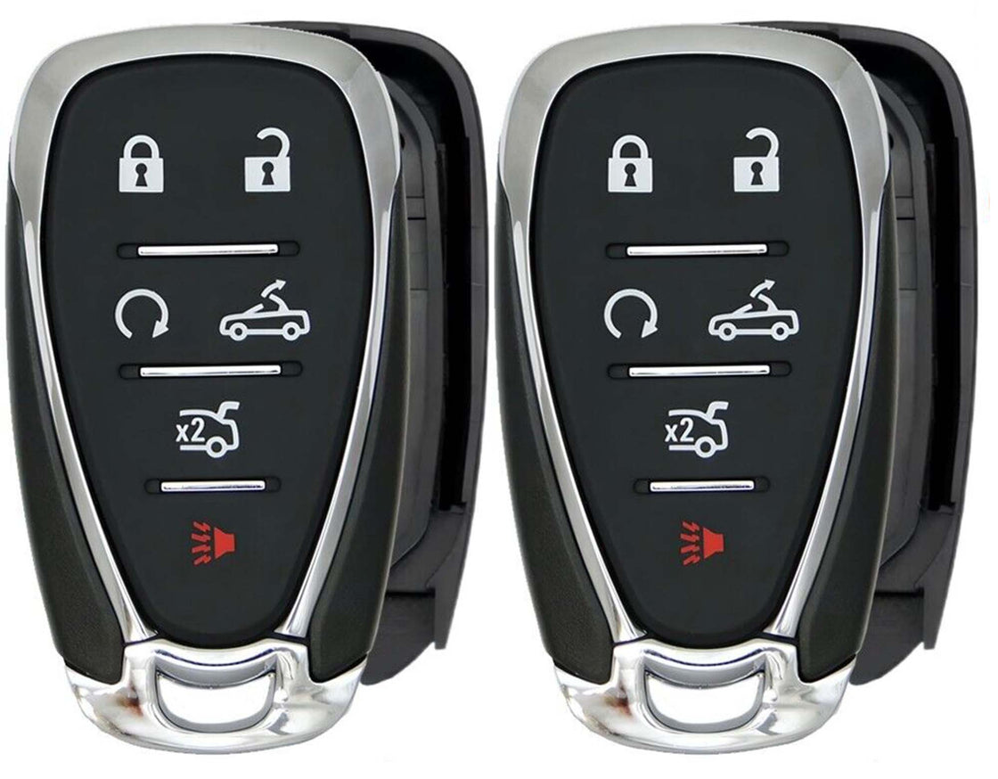 2x New Replacement Keyless Key Fob SHELL / CASE Compatible with & fit for 2016-2024 Chevrolet Camaro - HYQ4EA-23 - (No Electronics or Chip Inside)