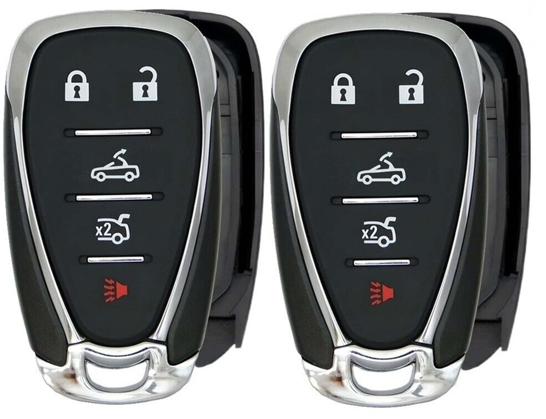 2x New Replacement Keyless Key Fob SHELL / CASE Compatible with & fit for 2016-2024 Chevrolet Camaro - HYQ4EA-27 - (No Electronics or Chip Inside)