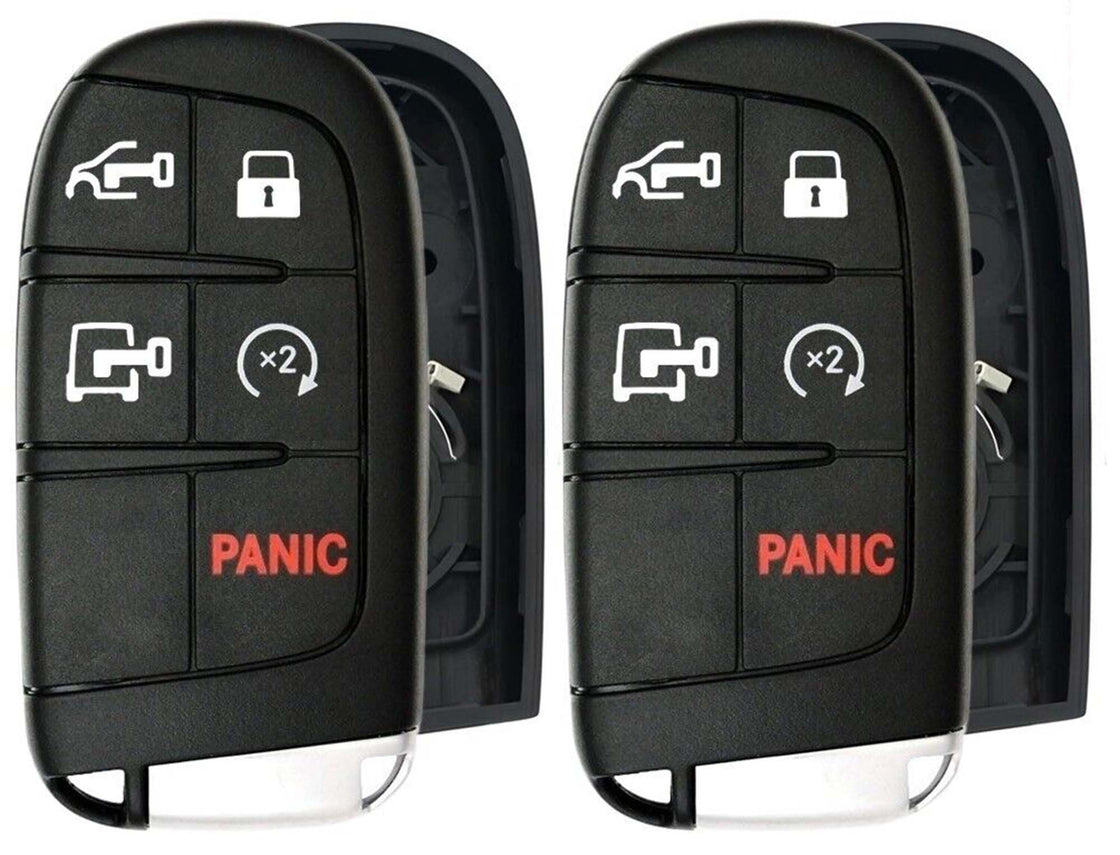 2x New Replacement Keyless Remote Key Fob SHELL / CASE Compatible with & fit for Select RAM ProMaster - M3N-40821302-PRO-03 - (No Electronics or Chip Inside)