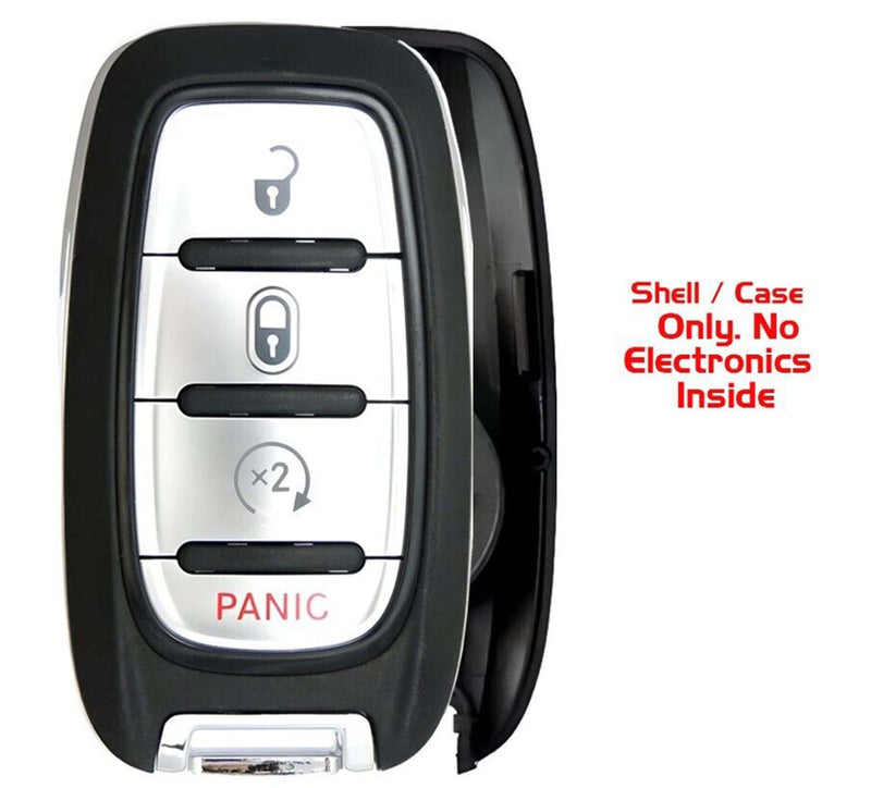 1x New Proximity Remote Key Fob SHELL / CASE Compatible with & fit for Select Chrysler Vehicles - M3N-97395900-08 - (No Electronics or Chip Inside)