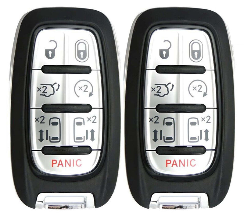 2x New Proximity Remote Key Fob Compatible with & fit for Select Chrysler Vehicles (With KeySense) - M3N-97395900-21