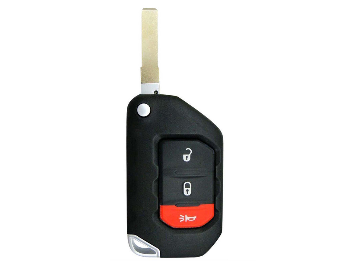 Lot 1x New Replacement Keyless Key Fob SHELL / CASE Compatible with & Fit For Jeep Gladiator Wrangler (No Electronics or Chip Inside)