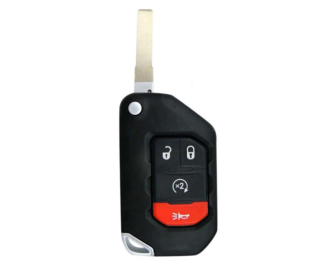 Lot 1x New Replacement Keyless Key Fob SHELL / CASE Compatible with & Fit For Jeep Gladiator Wrangler (No Electronics or Chip Inside)