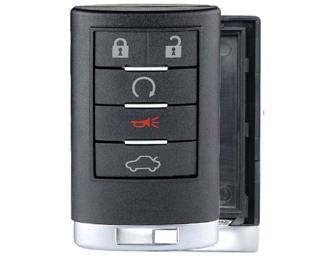1x New Replacement Key Fob SHELL / CASE Compatible with & Fit For Select Cadillac (No Electronics or Chip Inside)