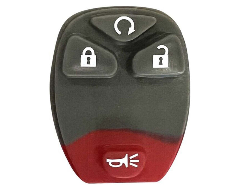1x New Replacement Keyless Entry Remote Key Fob Rubber Button Pad Compatible with & Fit For GM GMC