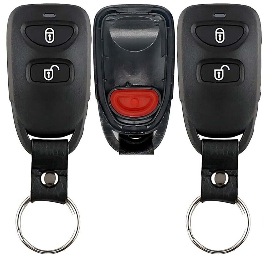2x New Replacement Remote SHELL / CASE Compatible with & fit for Select KIA Hyundai (Check Photos) - TQ8-RKE-4F14-03 - (No Electronics or Chip Inside)