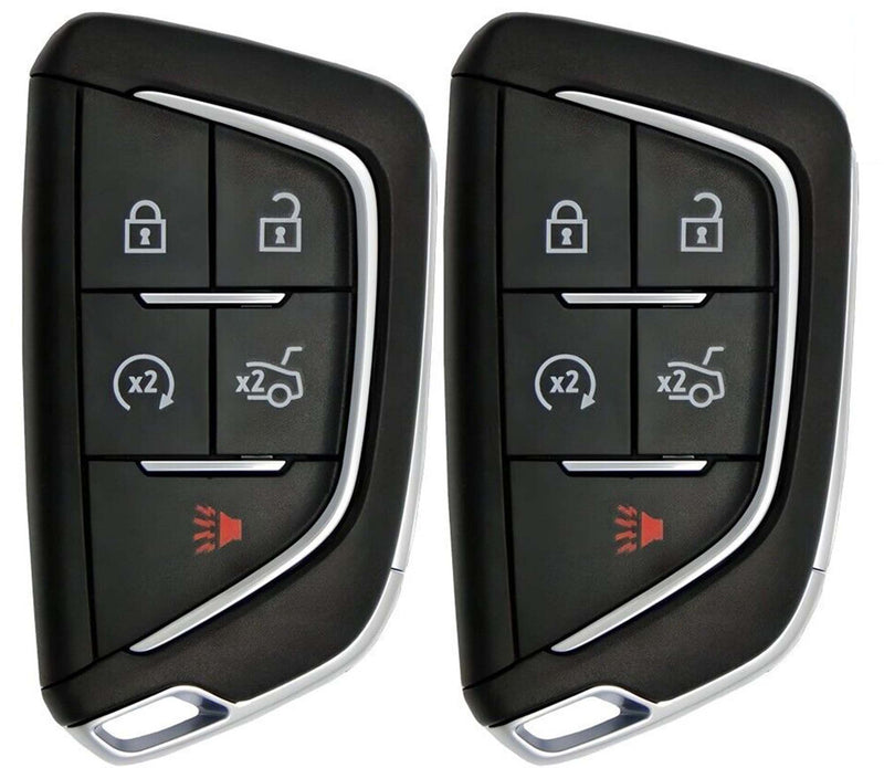 2x New Proximity Keyless Remote Key Fob Compatible with & fit for Select Cadillac CT 4 CT 5 - 434 MHz - YG0G20TB1-05