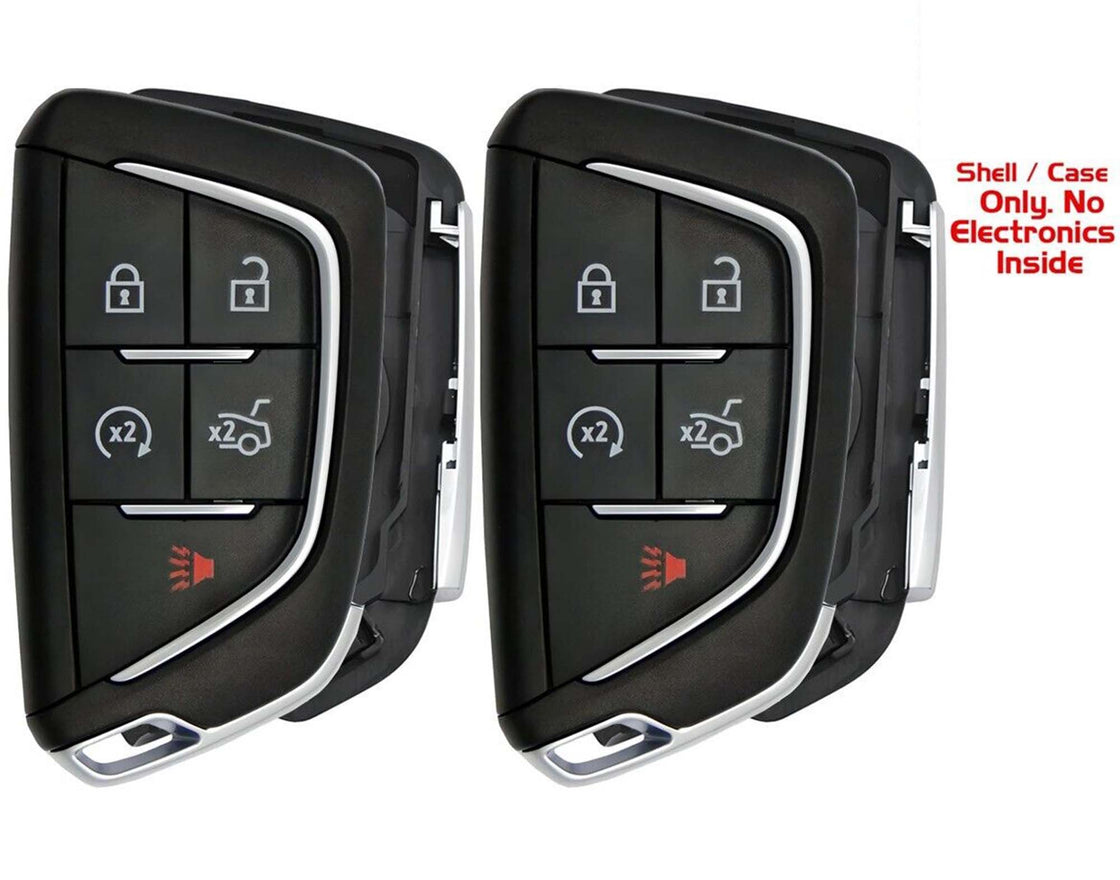 2x New Proximity Remote Key Fob SHELL / CASE Compatible with & fit for Select Cadillac CT 4 CT 5 - YG0G20TB1-07 - (No Electronics or Chip Inside)
